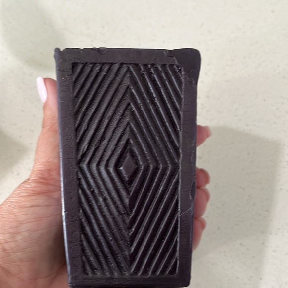 Pier 1 Art Deco set of 2 black candles - Picture 5 of 5